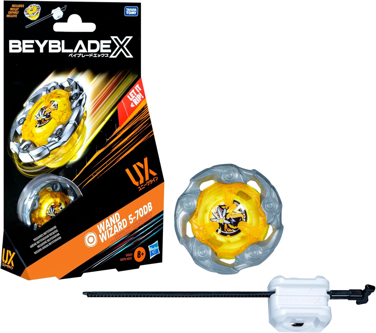 Beyblade X Wand Wizard 5-70DB UX Starter Pack Set