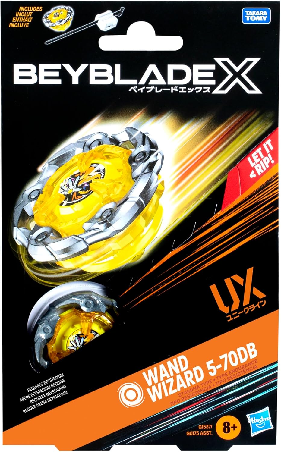 Beyblade X Wand Wizard 5-70DB UX Starter Pack Set