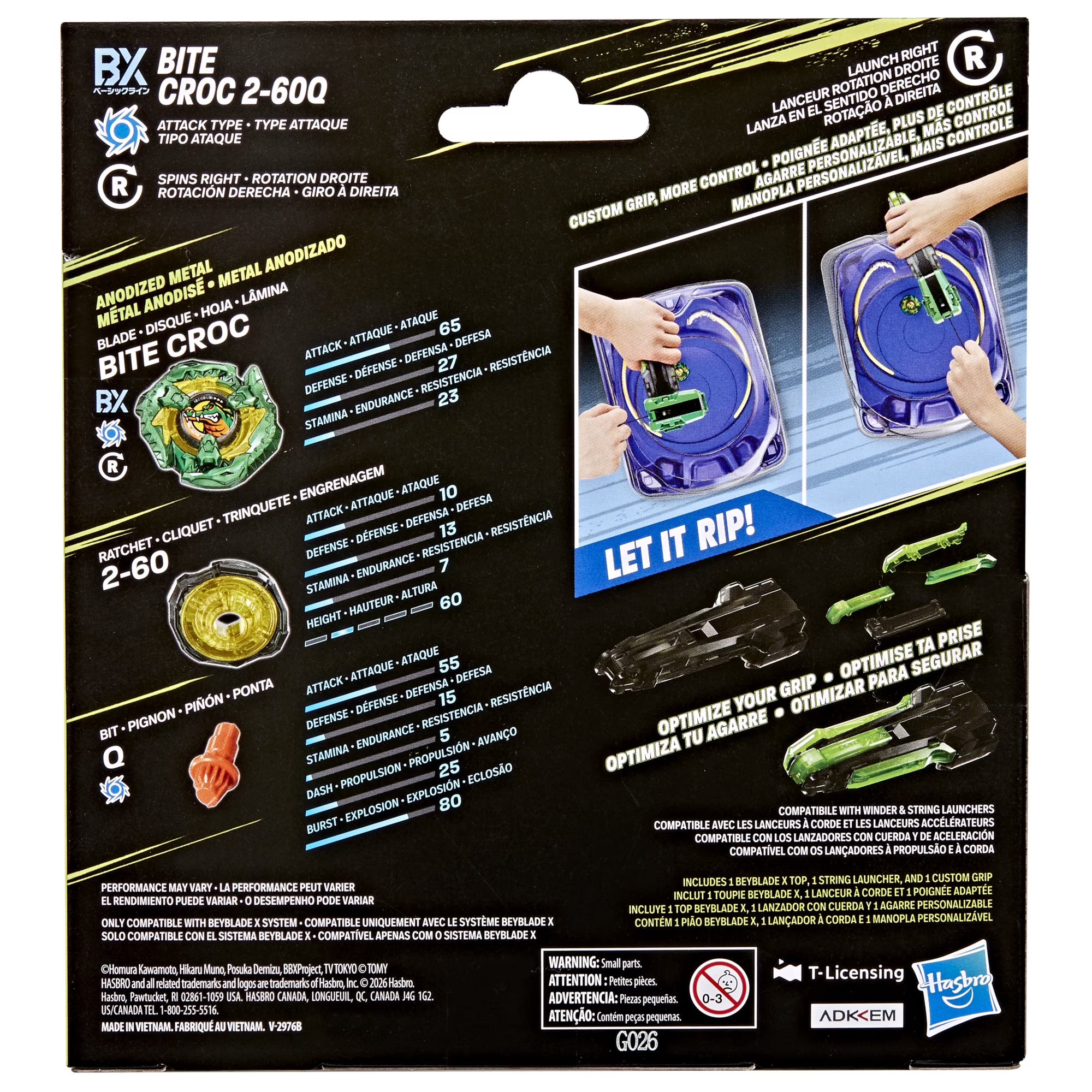 Bite Croc 2-60Q + Grip & Deluxe String Launcher