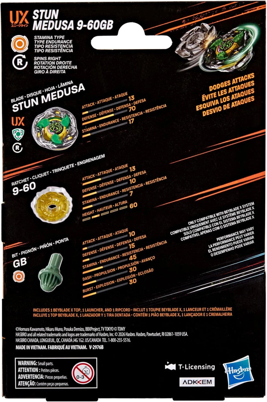 Stun Medusa 9-60GB Beyblade X Starter