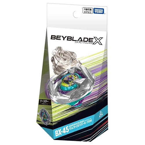 Takara Tomy BEYBLADE X BX-45 Booster Samurai Caliber 6-70M