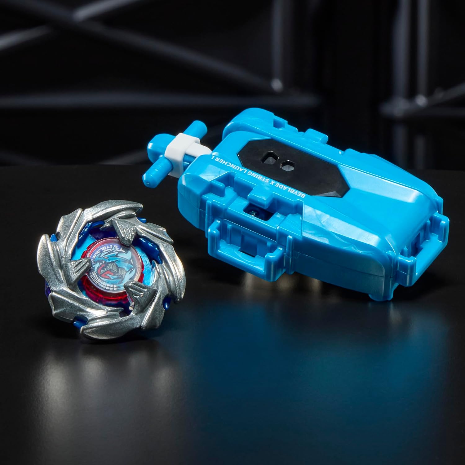 Beyblade X Cobalt Dragoon 2-60C Deluxe Left Spin String Launcher Set